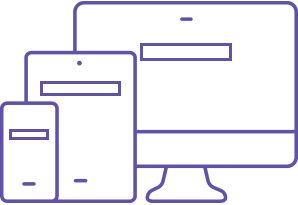 3 devices with search boxes